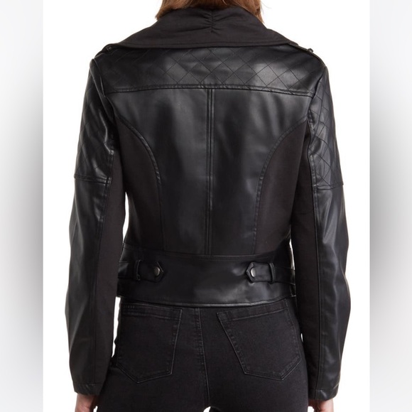 Ookie & Lala
Faux Leather Mix
Quilt Drape Jacket - Picture 3 of 10